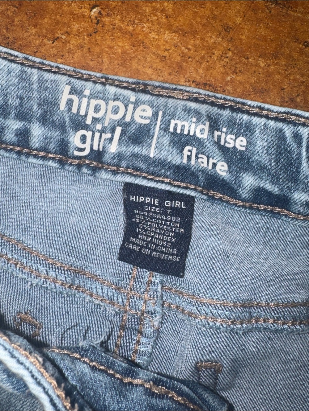 Girls hippie girl Mid Rise Flare Jeans